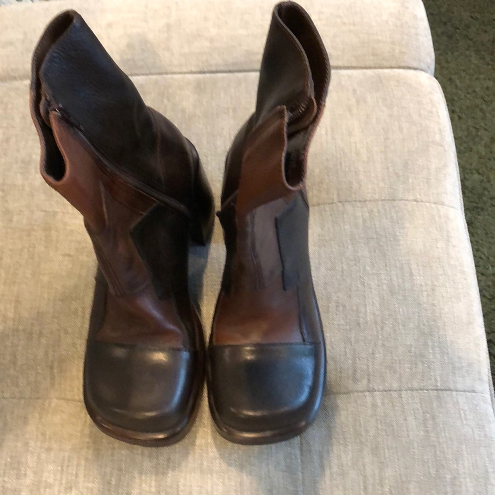 New, Never Worn,Brown Multi Half Boots